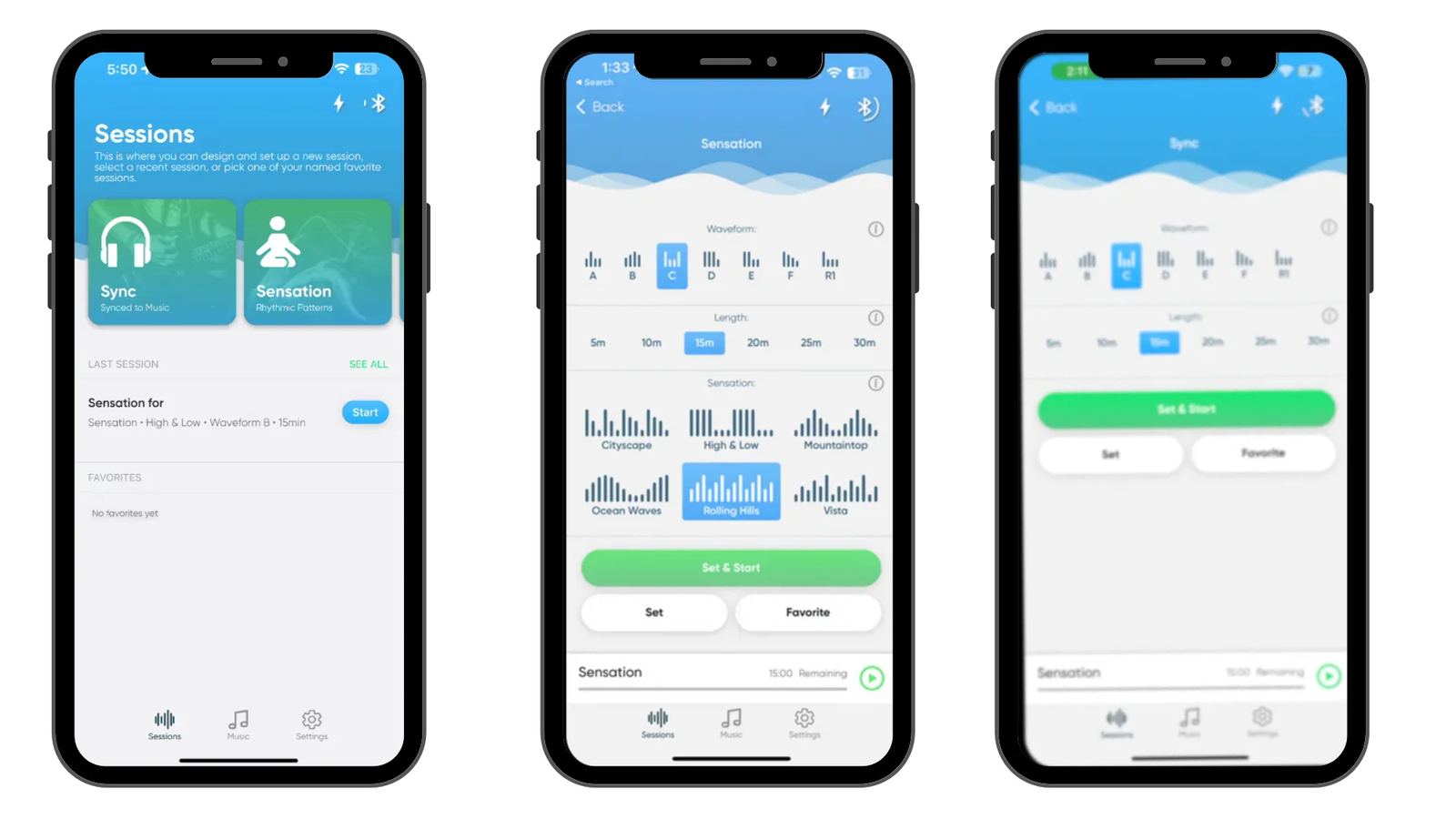 Neuvana app before and after — sync flow